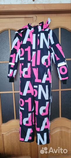 Зимний детский слитный комбинезон