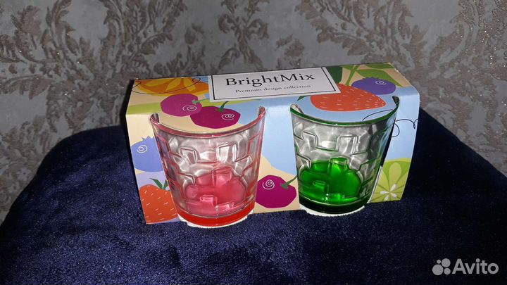 Стаканы новые, Икея, стопки и цветные