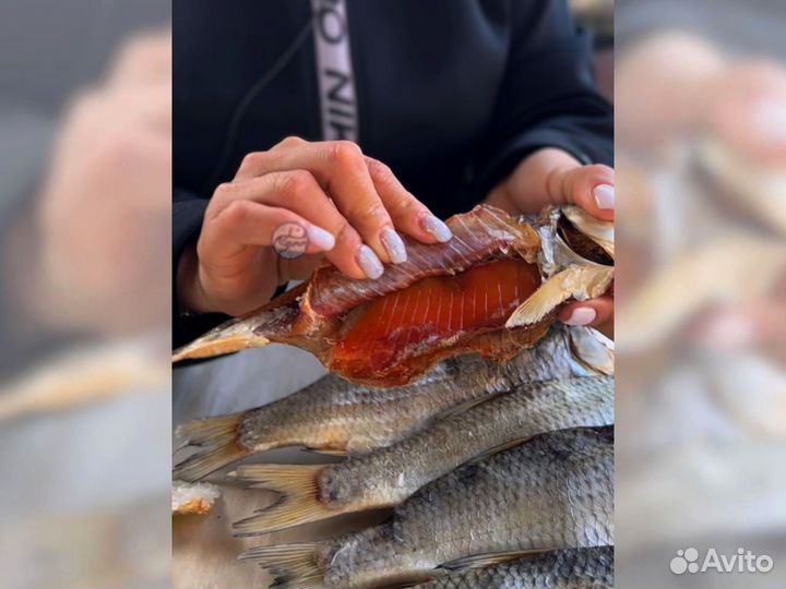 Вобла вяленая с икрой