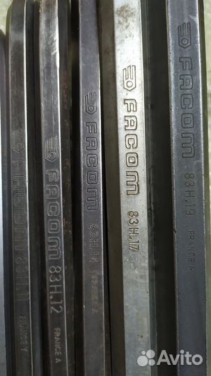 Набор шестигранных ключей facom 5-19мм 11пр