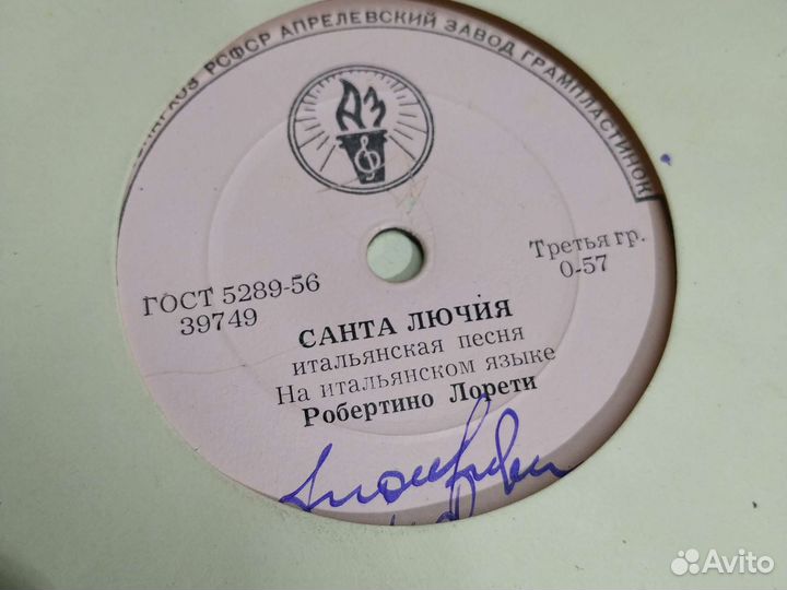 Пластинки для патефона