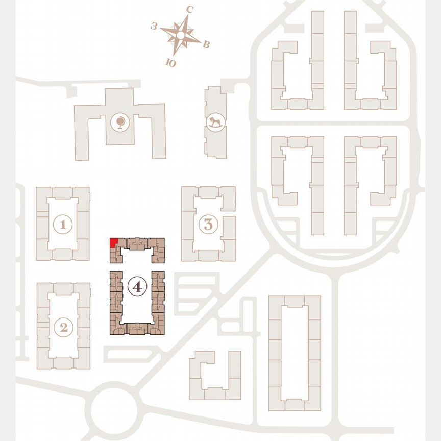 3-к. квартира, 88,6 м², 2/4 эт.