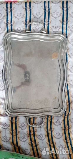 Поднос латунный