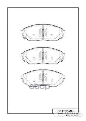 Колодки тормозные диск. с антискрипн.пласт. D11