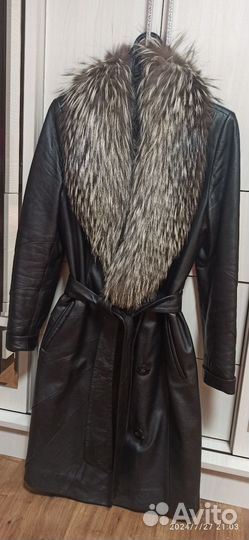 Пальто натуральная кожа 46-48