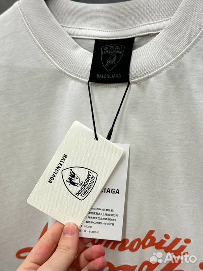 Футболка Balenciaga Lamborghini oversize