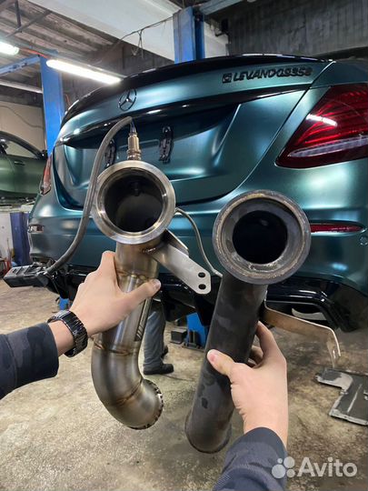 Даунпайп E200 E300 W213 C200 C250 W205 GLC 250