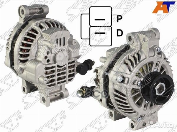 Генератор mazda 6 1.8-2.3 02-08 GG/GY L813/LF