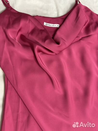 Атласное платье