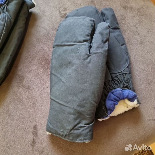 Варежки на овчине