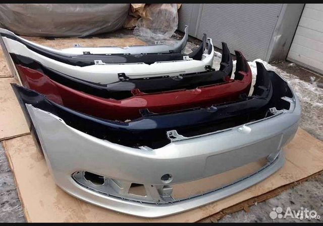 Бампер передний на Volkswagen Polo 2011-2020 в цве