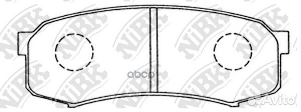 Колодки nibk pn1243 PN1243 NiBK