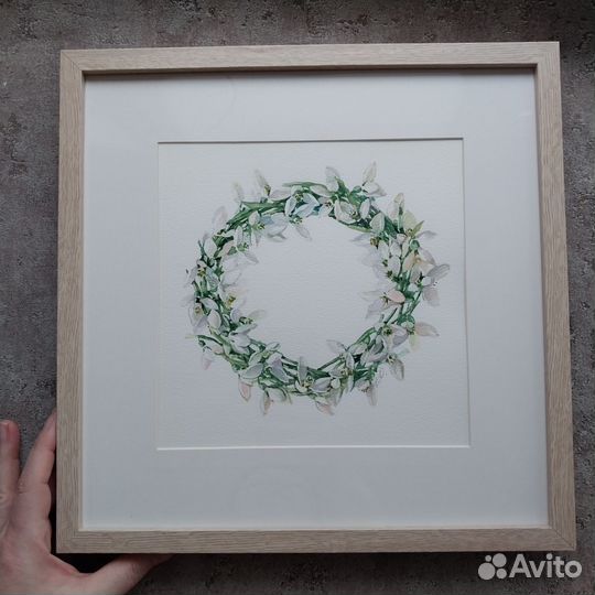 Акварельный венок 