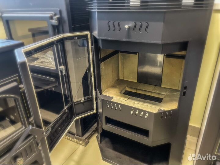 Печь камин отопительная до 200 м3