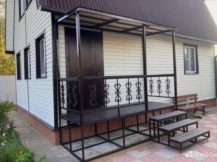 Tеррaсa c усиленной крышeй любой размер