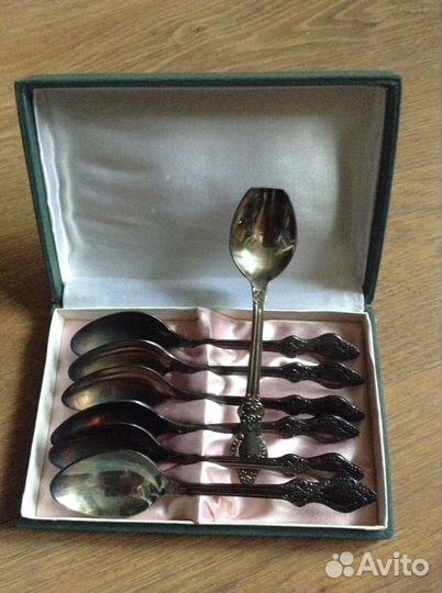 Подарочный набор посеребряные чайные ложки+