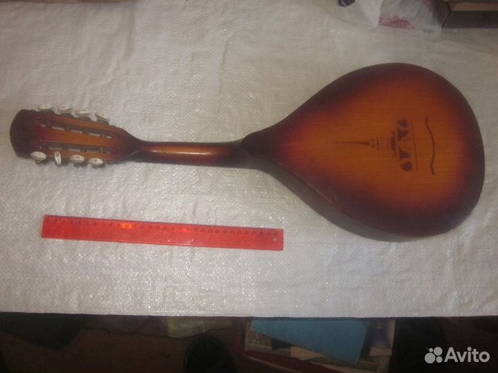 Мандолина СССР.Музыкальный инструмент.Ярлык