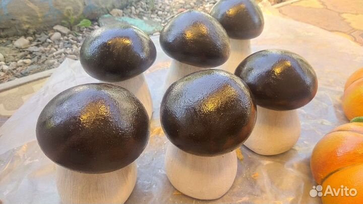 Грибочки из бетона для вашего сада