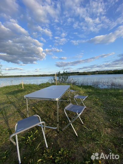 Столик складной туристический с 4мя стульями