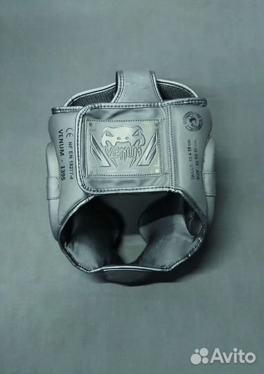 Шлем боксерский Venum Pu Black