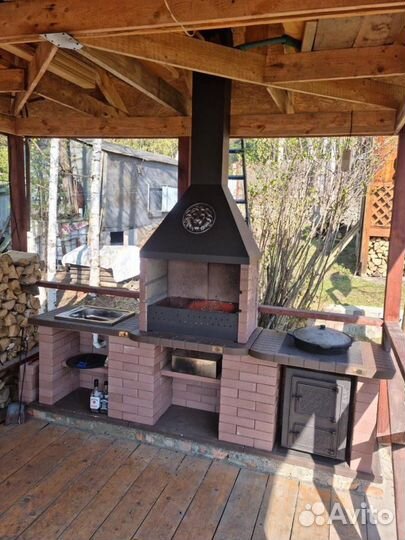 Каминная печь барбекю
