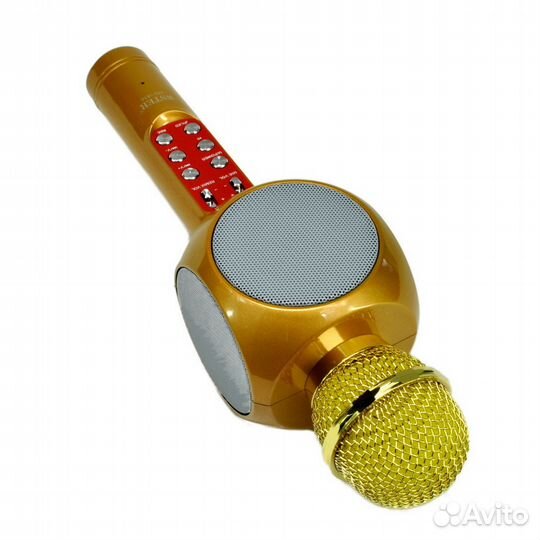 Беспроводной караоке-микрофон Wster WS-1816 золото