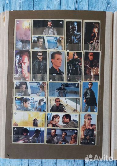 Наклейки от жвачек 90-х Терминатор 1994