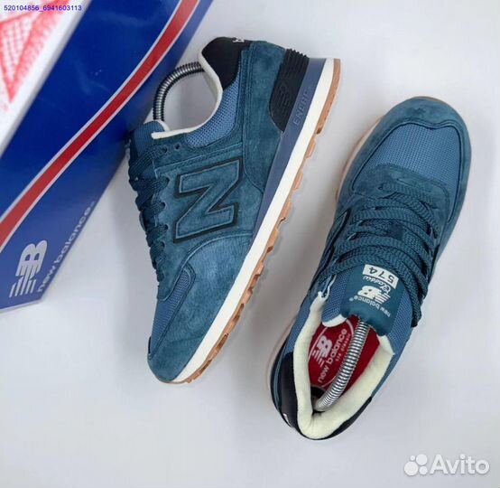 Кроссовки New Balance 574 Blue (Арт.21757)