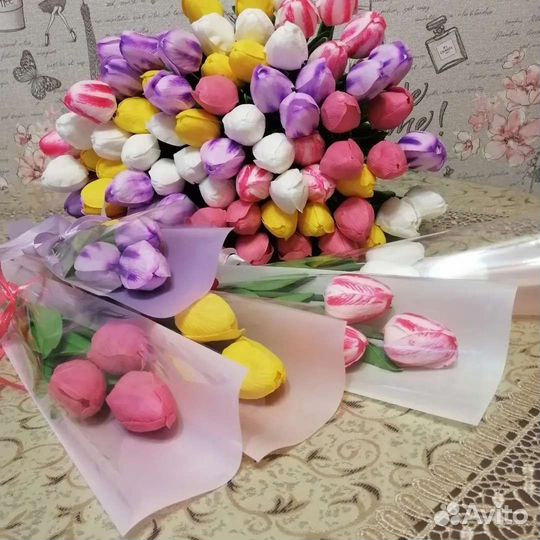 Мыльные тюльпаны