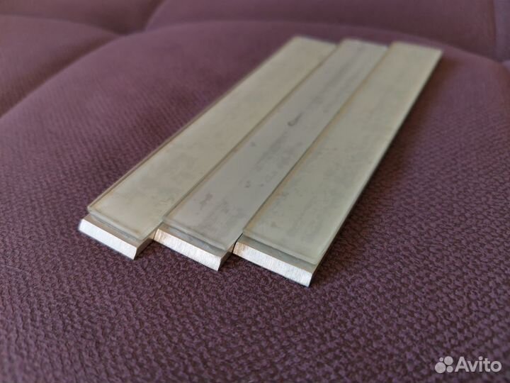 Стеклянный притир на бланке. Алюминиевый бланк