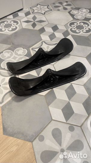 Лыжи на трюковой самокат