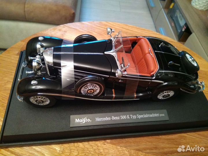 Mercedes Benz 500 K 1936 г, 1/18, Маисто