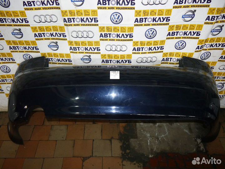 Бампер задний Ауди А4 A4 B6 Б6 Седан Синий перламу