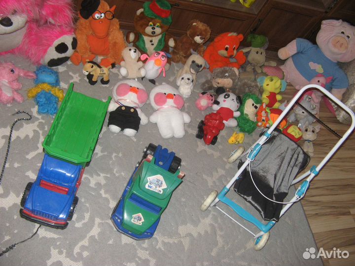 Игрушки детские мягкие, кораблик, коляска, машинки