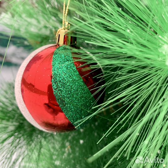 Набор елочных игрушек пластик