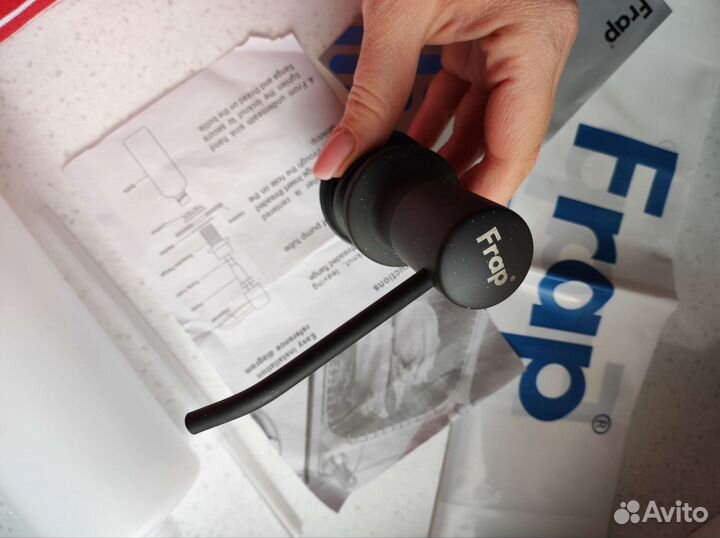 Диспенсер для моющего средства,чёрный, 500 мл