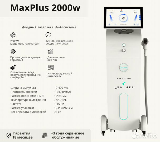 Диодный лазер Лю-Минес Max’Plus 2000