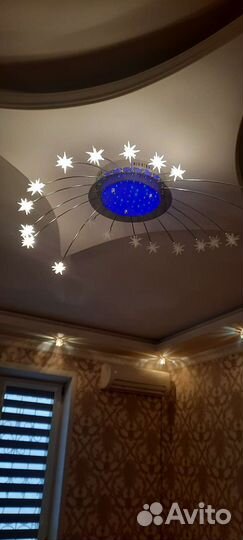 Люстра со звёздочками и светильники