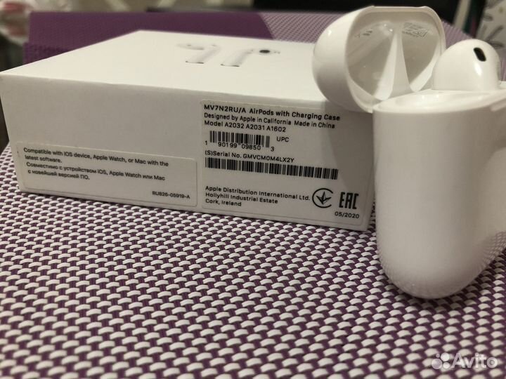 Наушник apple airpods 2 левый и кейс