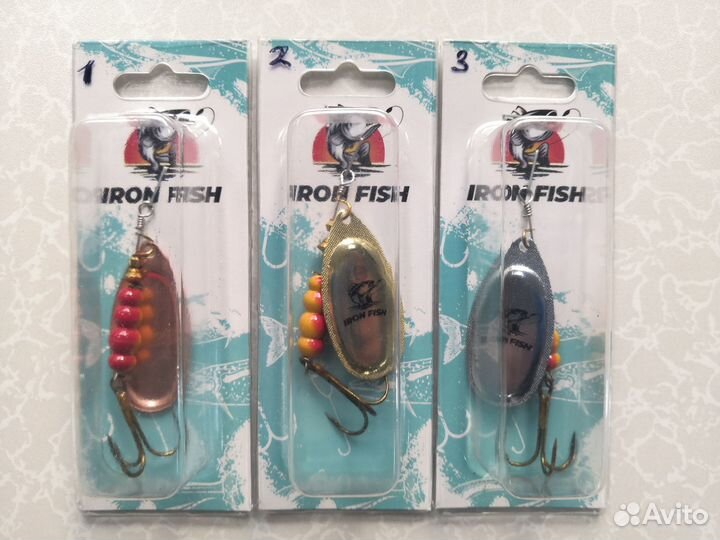 Блесна вертушка iron Paco №3№4 (реплика Blue Fox)