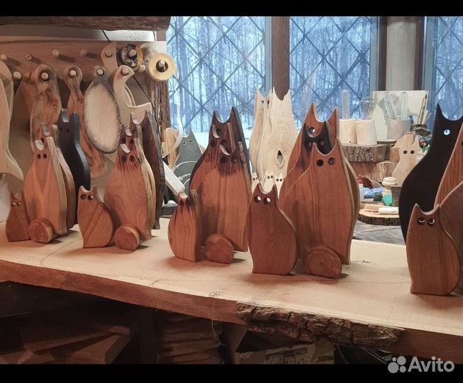 Набор разделочных досок для кухни коты символ года