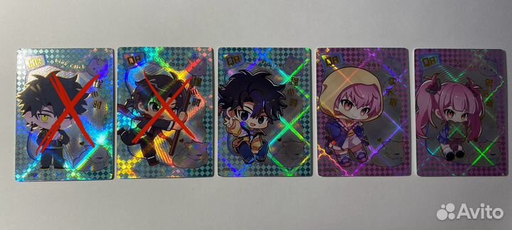 Коллекционные карточки по анаиме 