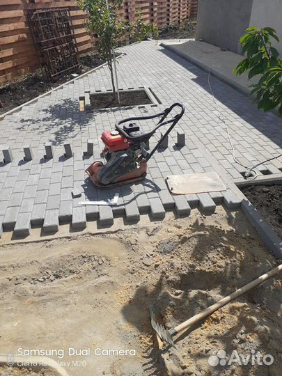 Укладка тротуарной плитки