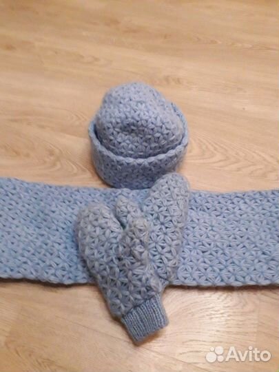 Комплект шапка,снуд,варежки