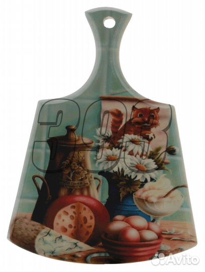 Доска разделочная малая Кухня (кот) (4367)