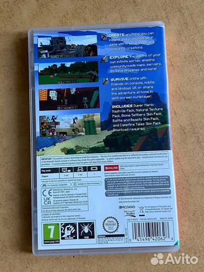 Картридж Minecraft Nintendo Switch