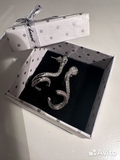 Серьги Каффы змеи