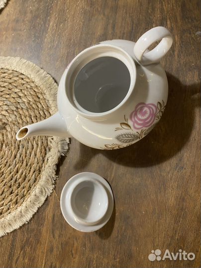 Сахарница и заварочный чайник дулево