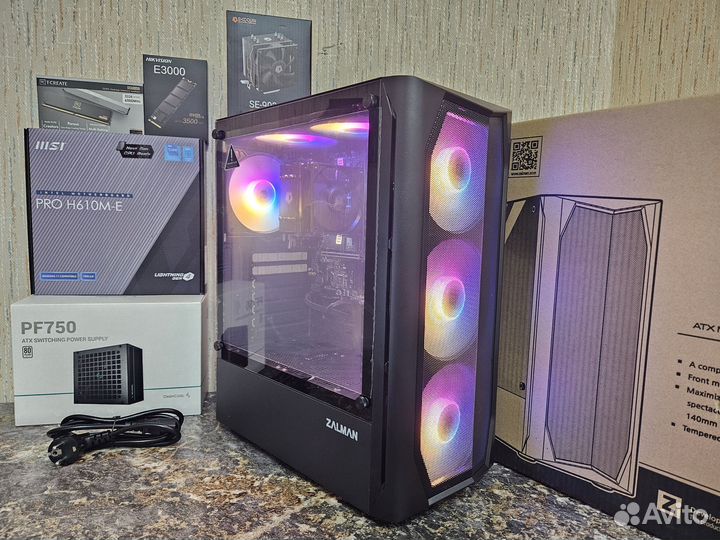 Новый игровой комп с DDR5 + 12400F, гарантия