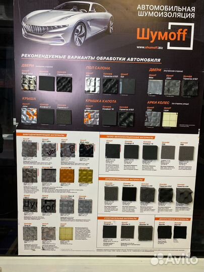 Автомобильная шумоизоляция Шумoff (установка)